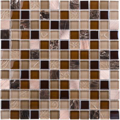 China Wholesale Parquet Toilet Back Splash, Wholesale Slabs Outdoor Gold Toilet Glass Mosaic for sale