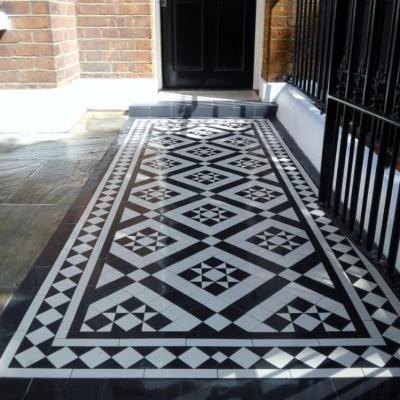 China Modern Marble Art Mosaic, Parquet Bedroom Decor OEM Designs Chinese Style Hot Selling Black White Mosaic Art, Mosaic Art Custom for sale