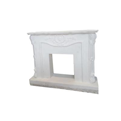 China European style made in modern china fashionable marble fireplace, fashionable cheap marble fireplace Mental# for sale