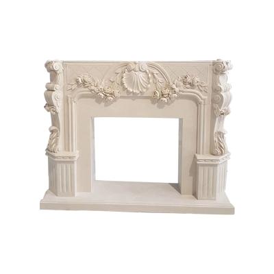 China Manufacture marble fireplace modern supplier angel,beige other fireplaces marble fireplace,eco-friendly modern freestanding jls18 for sale