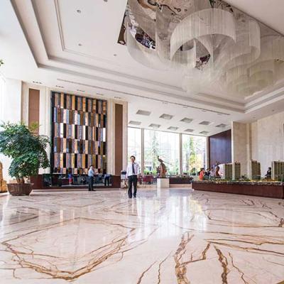 China Modern Sofitel Gold Factory Beige Marble Slab, Cheap Price Sofitel Marble Gold, Gold Marble Home Decors for sale