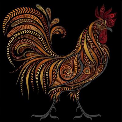 China Wholesale Home Christmas Decor Plant Wall Mural Gifts DIY 5D Diamond Painting Abstract Cock Rooster Chicken Environmental Friendly Animal Picture for sale