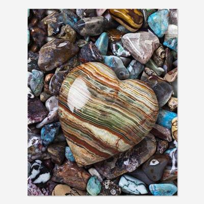 China Home Decor Gift Diamond Painting 5D Eco-Friendly Faux Stone Stone Heart Love Oil Painting Abstract Art Personality Cross Stitch Kits for sale