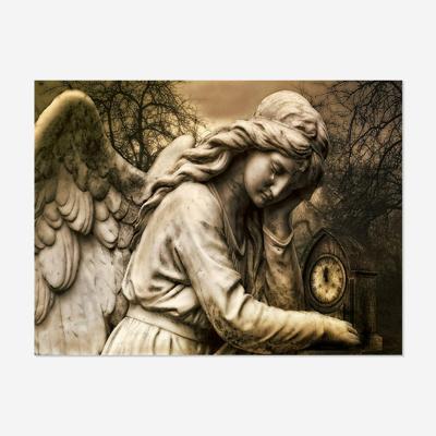 China Full Drill Diamond Painting Angel Statue Clock Photo 5D DIY Wall Decor Gift Cross Stitch Environmental Friendly Wholesale Custom Kits for sale