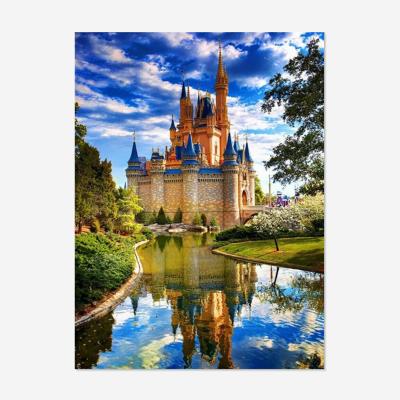 China Full Drill Diamond Painting Castle Landscape 5D Picture DIY Embroidery Home Wall Decor OEM/ODM Factory Wholesale Environmental Friendly for sale