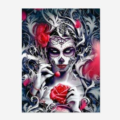 China Wholesale Environmental Friendly Wholesale 5D Drill Diamond Painting Beauty Clown Rose DIY Diamond Embroidery Mosaic Gift Cross Stitch Kits for sale