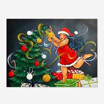 China Wholesale 5D Diamond Painting Personalized Customized DIY Christmas Tree Decor Beauty Tree Environmentally Friendly Gift Home Mural for sale