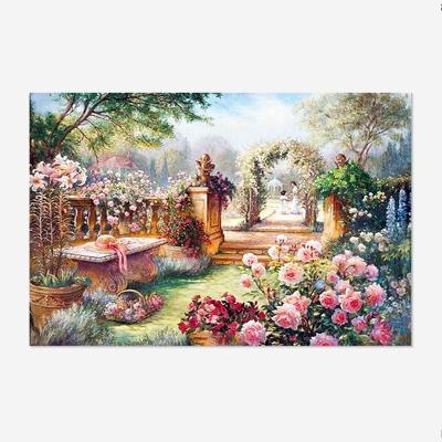 China Wholesale Rose Garden Scenery Photo Custom 5D Diamond Painting Personalized Customized DIY Gift Decor Mural OEM/ODM for sale