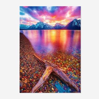 China Environmental Friendly DIY Gifts Picture Full Wall Colorful Dreamy Seascape 5D Drill Square/Around Diamond Painting Home Decor Wholesale for sale