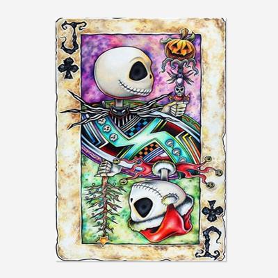 China Environmental Friendly Poker Drill Fashion Canvas Diamond Painting DIY Embroidery Kit 5D Diamond Painting Kids Gift Full of skull clown for sale