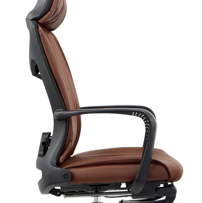 China (Size) High Quality Luxury Executive Ergonomic Multifunctional Modern Designed Adjustable Office Leather Chair for sale