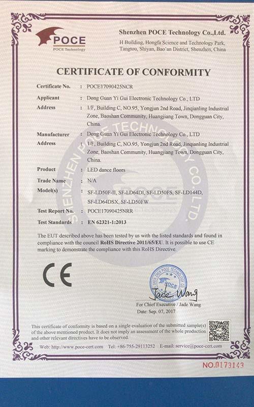 CE - Dong Guan Yi Gui Electronic Technology Co., Ltd.