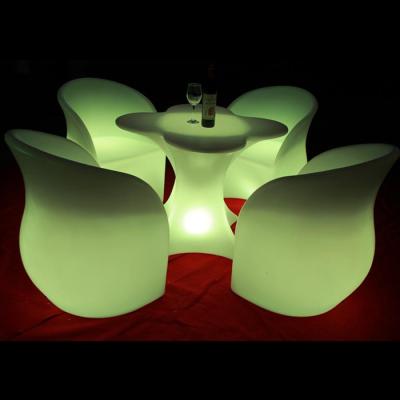 China 4PCS RGB LED Light Up Cube Chairs , Colour Changing LED Cube CE ROHS Certificated for sale