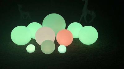 China Waterproof Floating Glow Balls , Duable Plastic Led Glow Balls For Swimming Pool for sale