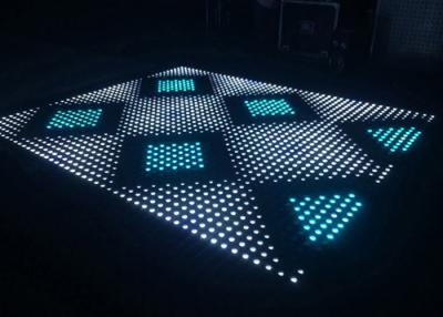 China Bildwiederholfrequenz-ausgeglichenes Glas-Bezugsstoff Digital LED Dance Floor 400Hz zu verkaufen