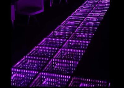 China Buntes Licht Dance Floor, LED der Disco-3D leuchten Platten Dance Floors RGB zu verkaufen