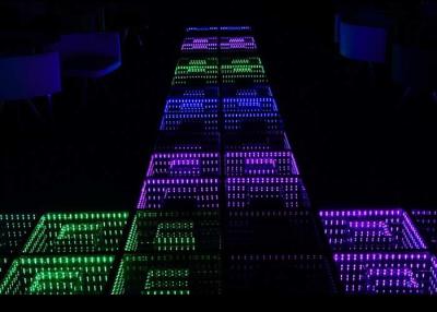 China Wechselwirkende hohe Empfindlichkeit 3D LED Dance Floor, die 96 Arten-Lichteffekt bereitstellt zu verkaufen