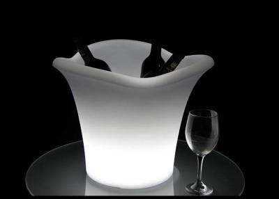 China PE Plastic LED Ice Bucket 29*29*30 Dimension Attractive Illuminated For Night Club for sale