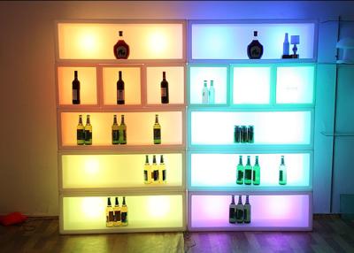 China Color irrompible del RGB del cubo de hielo del plástico LED que cambia los muebles comerciales en venta