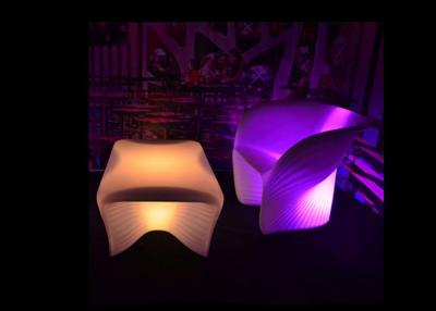 China Remote Controlled LED Light Sofa 16 Colors Changing Nice Indoor Decoration for sale