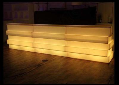 China Tempered Glass LED Bar Furniture RGB Color Changing 1 Year Warranty For Party for sale