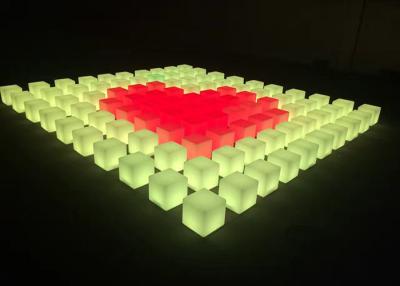 China RGBW Color Light Up Cube Chairs 4 Lighting Effects Club Decoration Furniture for sale