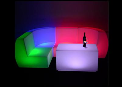 China Commercial LED Light Sofa 78*78*72cm Sectional Size Popular For Nightclub for sale