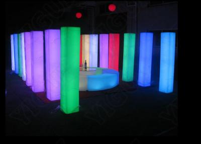 China Square LED Light Furniture Remote Control 30*30*190cm LED Light Columns for sale