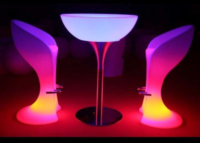 China Rechargeable Commercial LED Table Furniture / LED Bar Counter Table For Party for sale