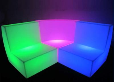 China High Durability LED Light Sofa UV Resisitant Round Hotel Lobby Sofa CE Approved for sale