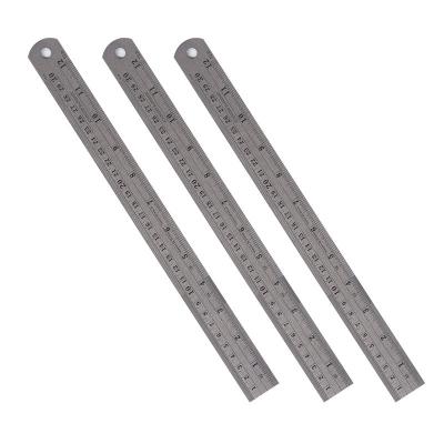 China School Student Customized Logo Stainless Steel Ruler Metal Ruler 30cm /60cm/100cm for sale