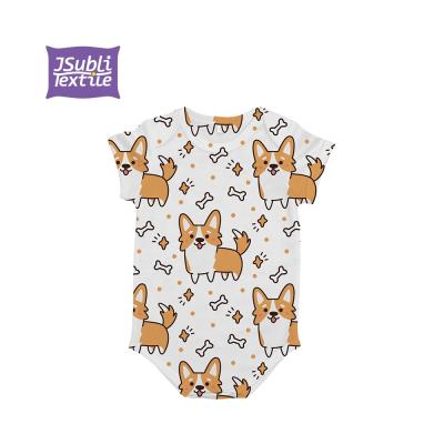 China 100% Polyester BestSub JSubli Textile Sublimation Baby Onesie Short Sleeve for sale