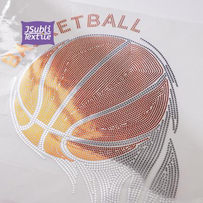 China Jsubli Textile Factory Basket Ball 25*28cm Sublimation Faux Stone Foil Hot Sale Basket Ball Best Dye Printing Heat Transfer for sale