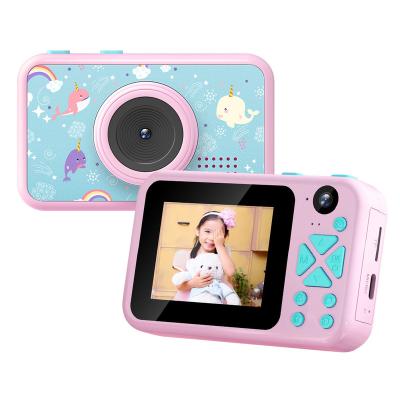 China Hot Selling 1000 Lens MAH Big Battery Photo Kids Cartoon Camera 2.4 Inch LCD Display Function Dual Screen Kids Digital Camera Recording for sale