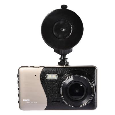 China NIGHT VISION 4 Inch Dash Cam Dual Lens Car DVR Camera With Full HD 1080P Night Vision VCR Rearview Parking Monitor for sale