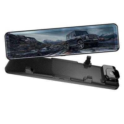 China NIGHT VISION 12 Inch Car DVR Rearview Mirror Recorder Dash Cam Dashcam Lens Dual Stream Media With 1080P Video IPS Touch Screen for sale