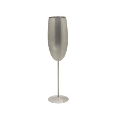 China Stocked 280 ML Modern Stainless Steel Fine Rod Wine Glass Set-Includes Champagne  Glass with Gift Metal for Home Bar Weddings for sale