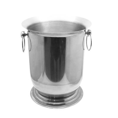 China Stocked 5L Large Capacity 304 Stainless Steel Double Column Cup for Bar Restaurant iced Cocktails and Wine New Metal Cooler Tool for sale