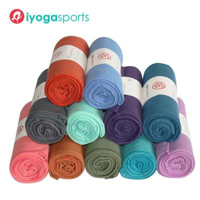 China High Quality Manduke Non-Slip Quick Dry Hot Yoga Towel Covering Yoga Suede Logo Customized Size by iyogasports for sale