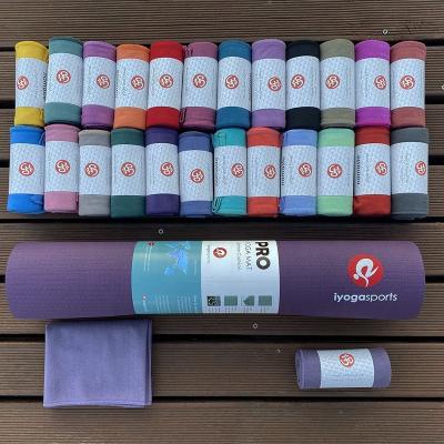 China 41cm x 68cm iyogasports logo manduka suede hand yoga towel face towel custom non-slip and quick dry sports towel for sale