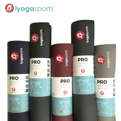 China iyogasports Durability & PRO Polymer 6mm Thick Non-Slippery Yoga Mat Life Yoga Mat High Closed Cell Material for sale