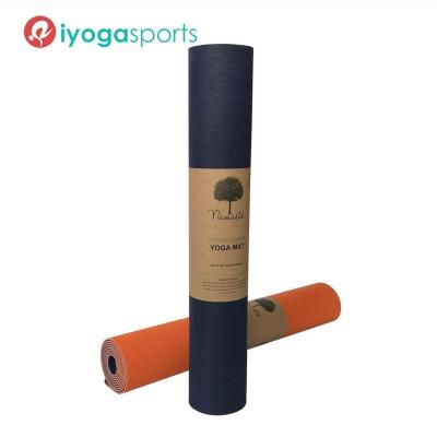 China Yoga Exercises and Fitness 4mm Natural Rubber Yoga Mat JADE Thick Logo Yoga Mat 100% Custom Made Non Slip Mat for sale