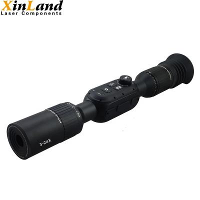 China Military Alloy 3-24X HD 4K Night Vision Riflescope Commercial Sight Aluminum Square Day and Night For Hunting for sale