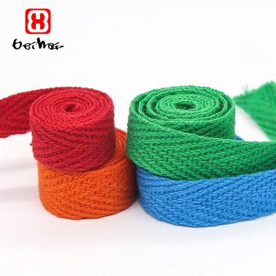 China Hot Selling Customized 100% Customized Cotton Ribbon Bias Herringbone Tape Tapes Customized By High Tenacity From High Tenacity Factory for sale