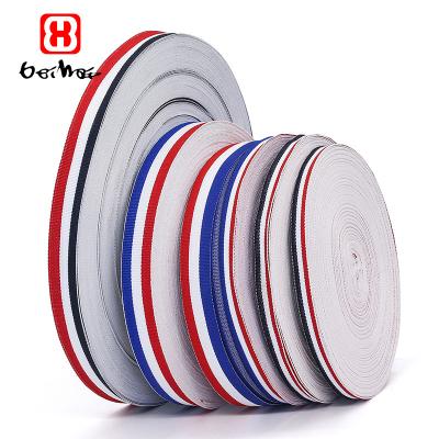 China Wholesale High Quality High Tenacity Printing Craft Striped Ribbon Custom Grosgrain Printed Ribbon For Craft Gifts Holiday Decoration for sale