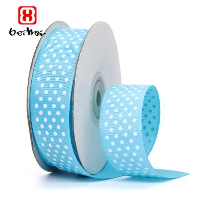 China Bei Hai Factory Customized Sizes High Tenacity Solid Colors Grosgrain/Roll Satin Ribbon For Gift Wrapping Printing Ribbon LOGO for sale