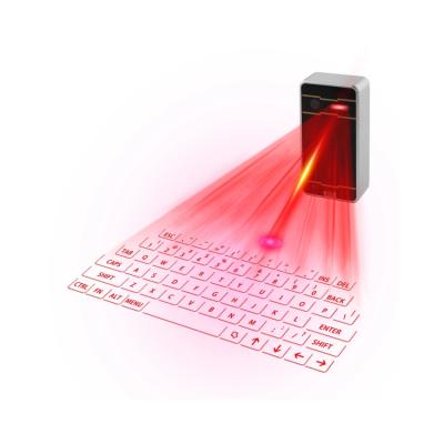 China Promotional Laser Projection Mini Portable Rechargeable Wireless Red Hot Selling Gift Virtual Keyboard For Mobile Phone Tablet for sale