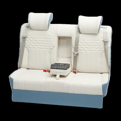 China Business / Three-person Rear Seats Limousine Design Rear Seats Sofa Bed Seats With Holder Luxury Comfortable Electric Switch for sale