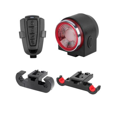 China Small and Portable A8 Bike Rear Light Waterproof Remote Control Portable LED Bike Usb Safe Tail Tail Light For Bike for sale