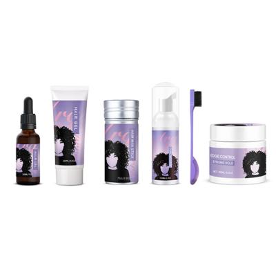 China EVERYTHINGBLACK Organic Brand No Alcohol Non Sticky Edge Control Custom Set For Afro Natural Hair for sale